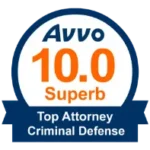 Avvo 10.0 Superb Top Attorney Criminal Defense